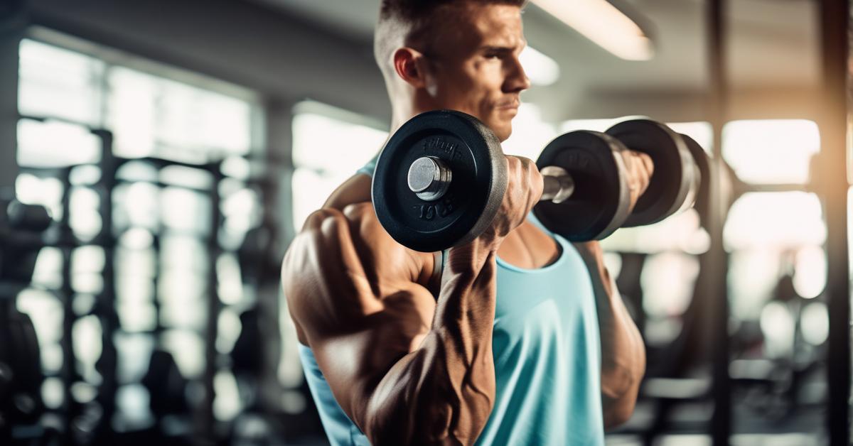 Uginanie ramion z hantlami: biceps z rotacją przedramion – stać i uginaj!