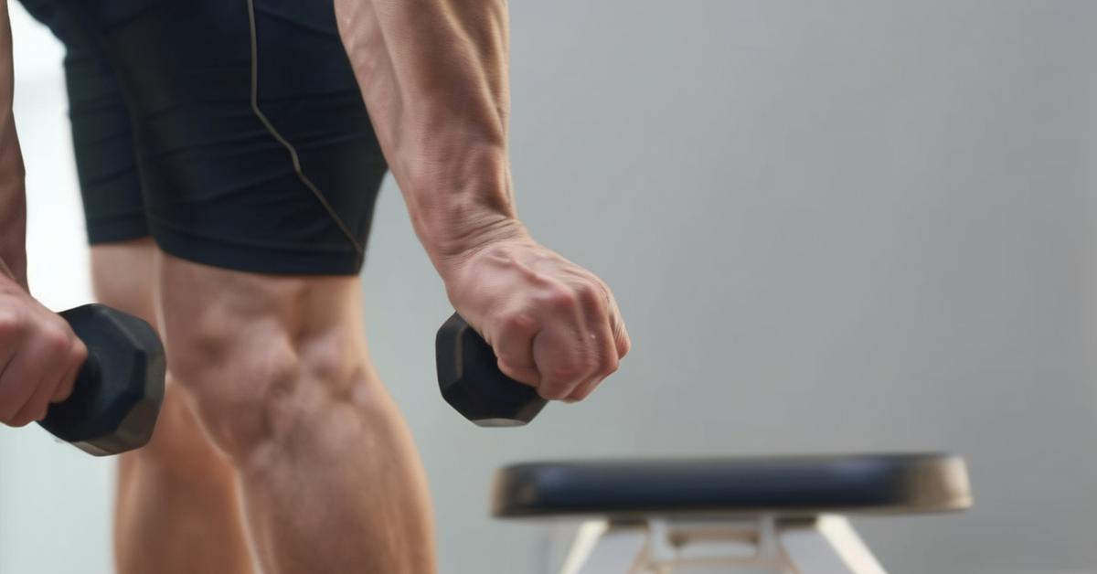 wiosłowanie hantlami